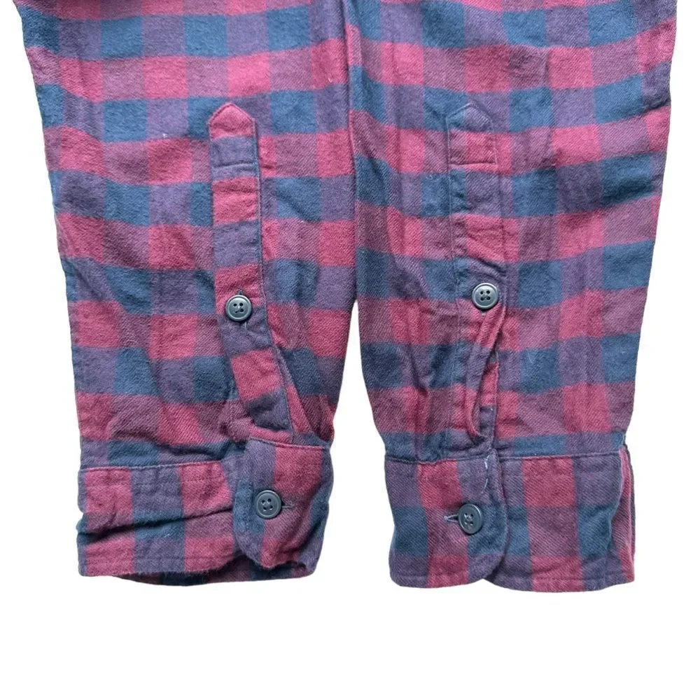 🔃J. Crew Men’s Blue & Red Plaid Long Sleeve Button Down Dress Shirt
